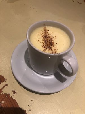 Turmeric Latte at Henderson's Restaurant in Edinburgh