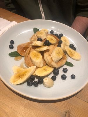 Pancakes at Henderson's Restaurant in Edinburgh