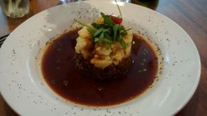Vegan haggis at Henderson's Restaurant in Edinburgh