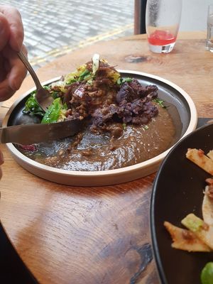 Vegan haggis at Henderson's Restaurant in Edinburgh