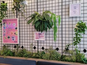 Inside wall at Parka Food Co. in Toronto