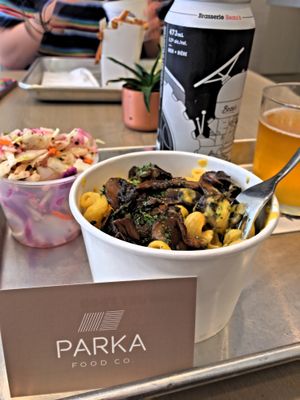 Truffle mushroom, coleslaw, Lugtread at Parka Food Co. in Toronto
