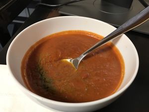 Tomato soup at Parka Food Co. in Toronto