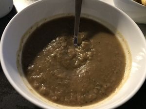 Mushroom soup at Parka Food Co. in Toronto