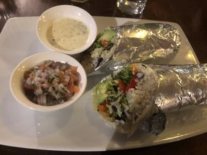 Vegetarischer Burrito  at Trivio Resto Bar in Huaraz