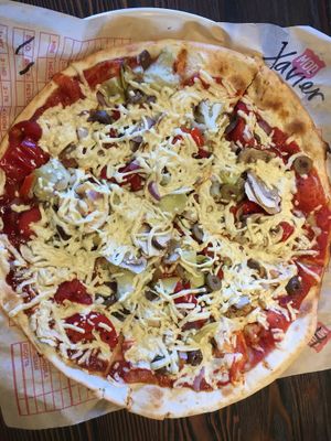 Vegan pizza! at Mod Pizza in Colorado Springs