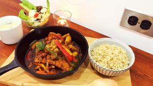 Tofu basquaise at Veganday Cuisine in Taichung