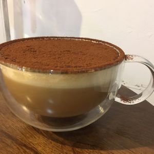 Tiramisu cafe latte at Veganday Cuisine in Taichung