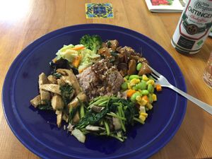 三杯杏鮑姑飯  at A Niang Wei - happymomnkitchen in Taichung