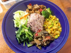oystermushroom with rice at A Niang Wei - happymomnkitchen in Taichung
