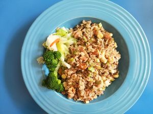 Nut fried rice at A Niang Wei - happymomnkitchen in Taichung