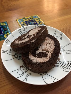 Ice cream cake! Yum!  at A Niang Wei - happymomnkitchen in Taichung