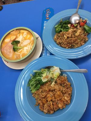 Coconut udon soup, Mixed nut fried rice, tomato fried rice at A Niang Wei - happymomnkitchen in Taichung
