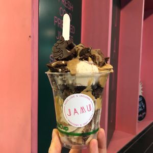 Naughty but nice cream  at Jamu in Adelaide