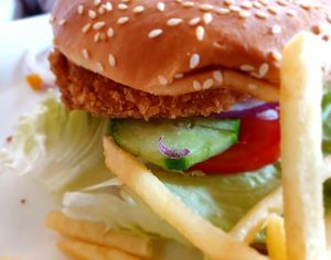 Vegan Burger at Blauer Engel in Ludwigsburg