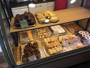 Part of their selection- 1 vegan option visible at Pas Beta in Klaipeda