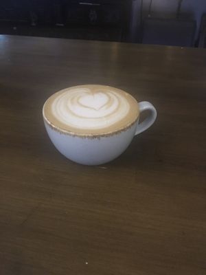 Flat white made with oat milk!  at The Wild Trapeze in Newcastle Upon Tyne