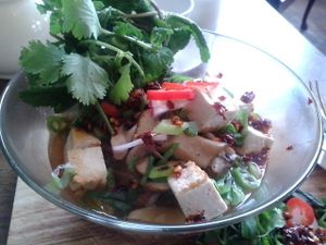 Tofu pho bowl at The Wild Trapeze in Newcastle Upon Tyne