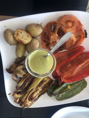 Grilled vegetables at Belin Restaurante in Gran Canaria