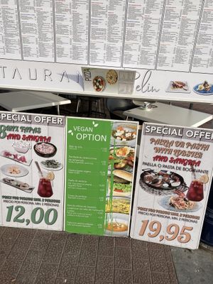 Now the restaurant’s name is “Belin” and here is the vegan menu  at Belin Restaurante in Gran Canaria