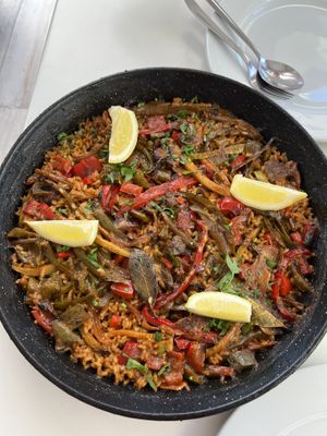 Vegetable paella  at Belin Restaurante in Gran Canaria