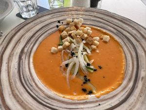 Gazpacho  at Belin Restaurante in Gran Canaria