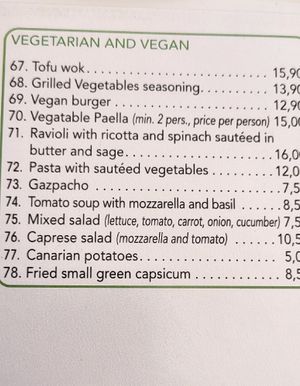  at Belin Restaurante in Gran Canaria