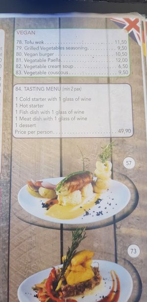 The vegan menu, July 2019 at Belin Restaurante in Gran Canaria