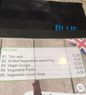 Menu December 2019 at Belin Restaurante in Gran Canaria