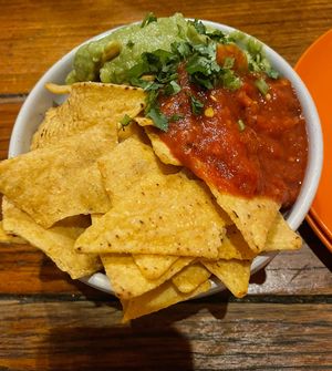Totopos with Guacamole   at Bodega Underground in Melbourne