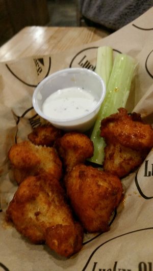The Buffalo Cauliflower is amazing!  at The Lucky Slice - Federal in Logan