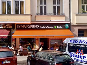 store front at India Express in Berlin