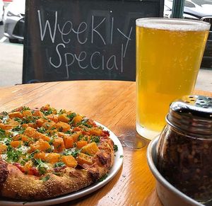 Butternut Squash Pizza at Zachary's Chicago Pizza in Berkeley