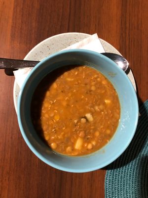 Lentil soup at Alanda in Banska Bystrica