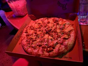 Vegan general tso pizza!  at Nice Guys Pizza and Beer in Cape Coral