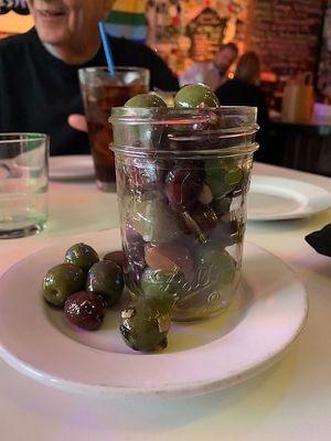 Olive appetizer at Nice Guys Pizza and Beer in Cape Coral