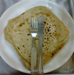 plain paratha at Satkar Restaurant in Kathmandu