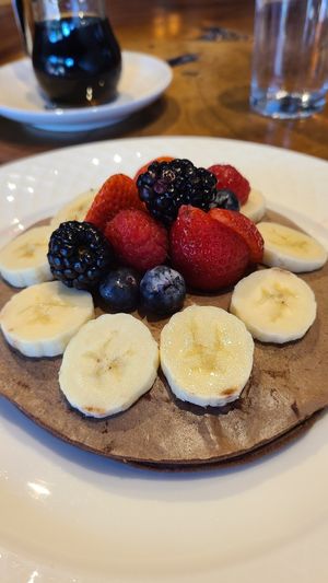 Chocolate Pancakes at The Green Place in Puerto Vallarta