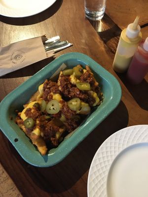 Chili fries  at The Green Place in Puerto Vallarta