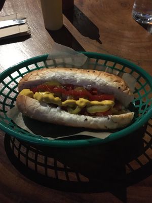 El Mexicano Hotdog  at The Green Place in Puerto Vallarta