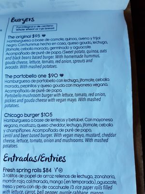 Меню at The Green Place in Puerto Vallarta