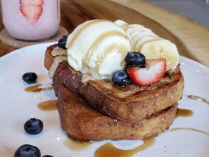 French toast at The Green Place in Puerto Vallarta