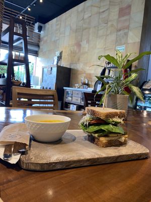 Tofu sandwich  at The Green Place in Puerto Vallarta