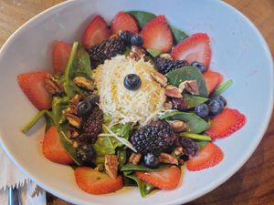 Berry salad at The Green Place in Puerto Vallarta