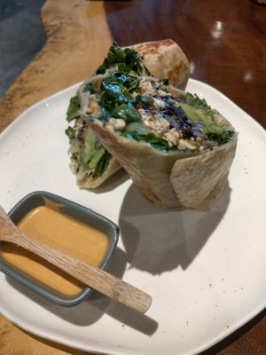 breakfast burrito at The Green Place in Puerto Vallarta