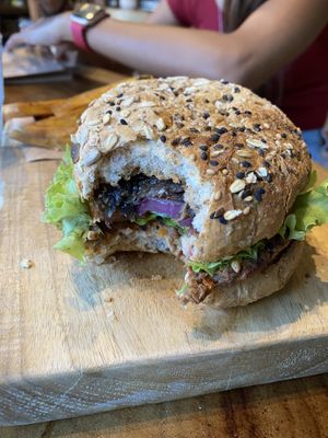 Chicago Burger at The Green Place in Puerto Vallarta