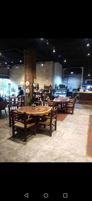 Best decor for a vegan restaurant I've seen so far:) at The Green Place in Puerto Vallarta