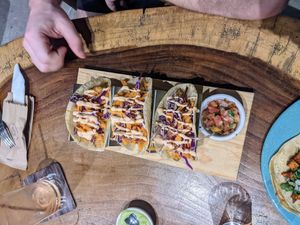 Baja tacos, they were ok at The Green Place in Puerto Vallarta