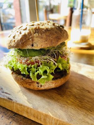 Burger  at The Green Place in Puerto Vallarta