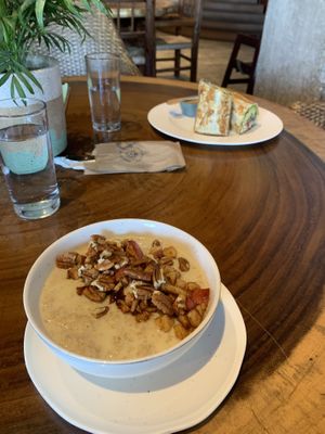 Apple cinnamon oatmeal   at The Green Place in Puerto Vallarta